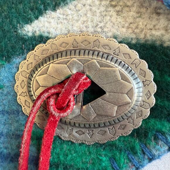 Sharon Young 90’s Vintage Southwestern Concho Blanket Vest Made in USA Small - Picture 7 of 7